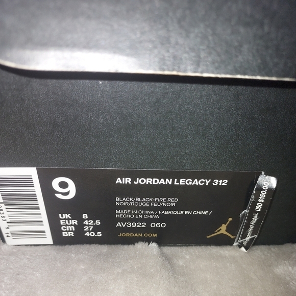 Jordan Legacy 312 Black Suede Sneakers 2019 - Picture 3 of 14